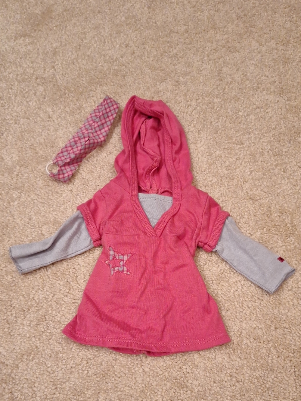 American Girl 2008 Star Hoodie & Matching Headband
